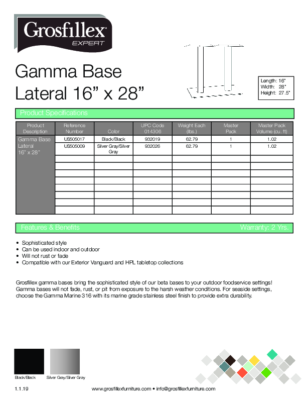 Cutsheet