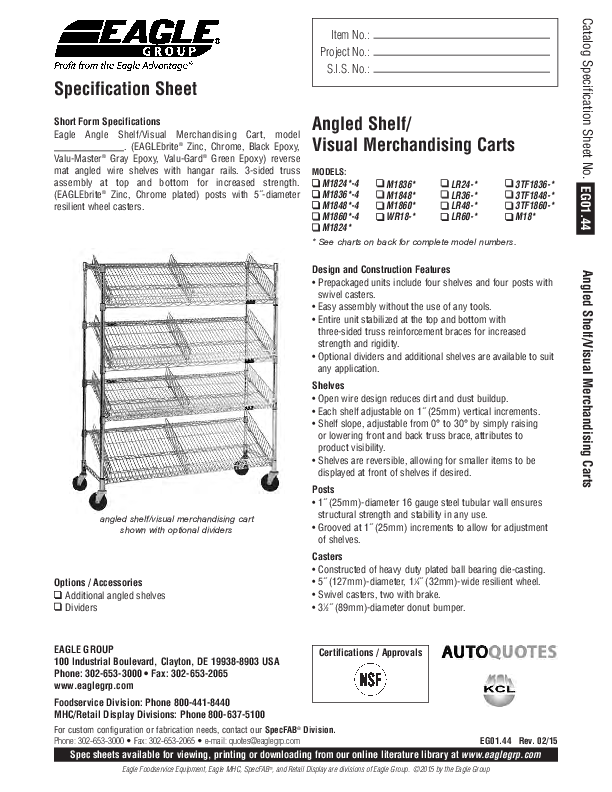 Cutsheet