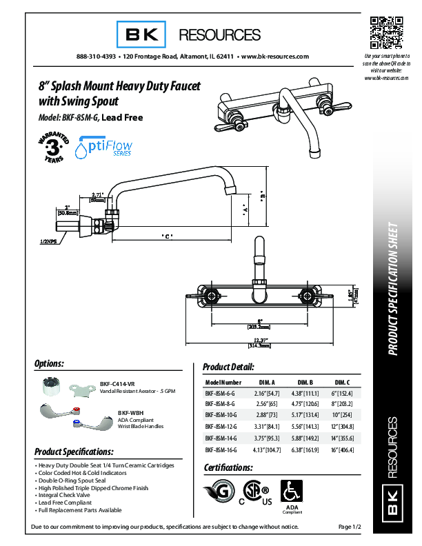 Cutsheet