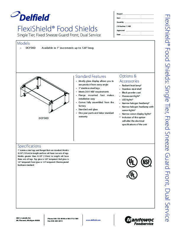 Cutsheet