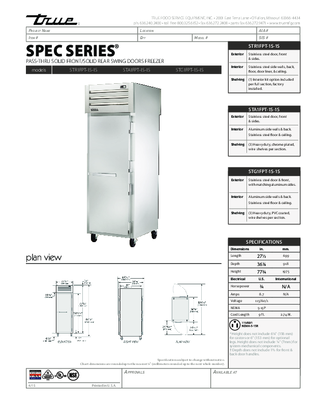 Cutsheet