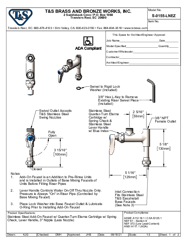 Cutsheet