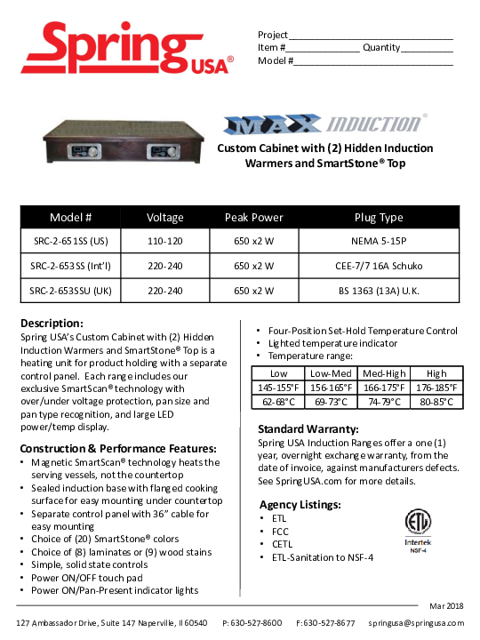 Cutsheet