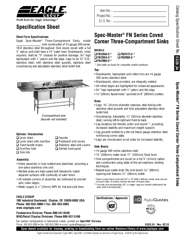 Cutsheet