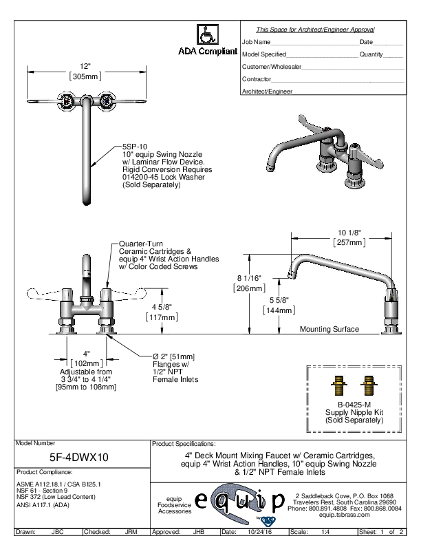 Cutsheet