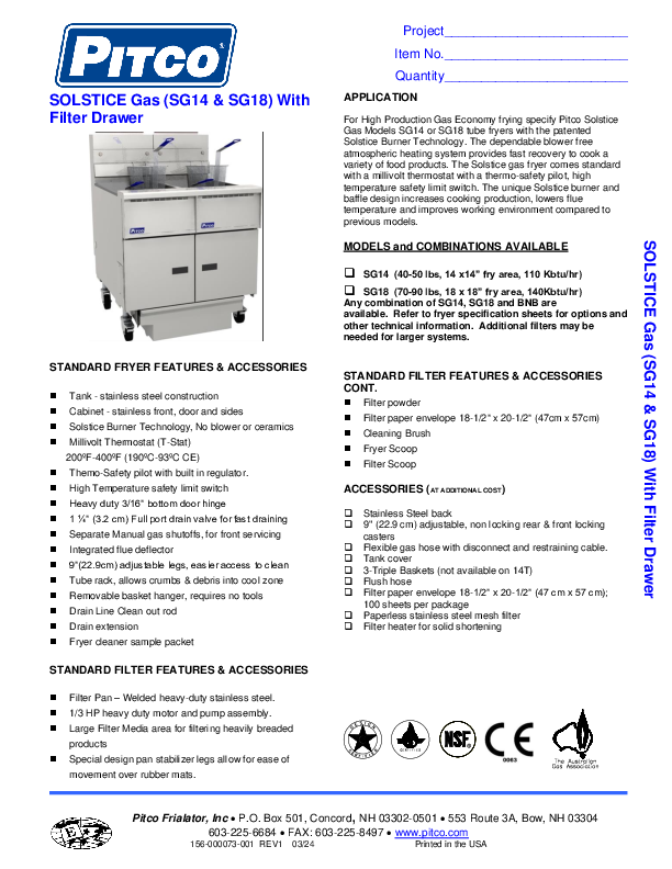 Cutsheet