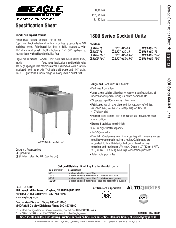 Cutsheet