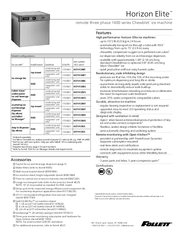 Cutsheet