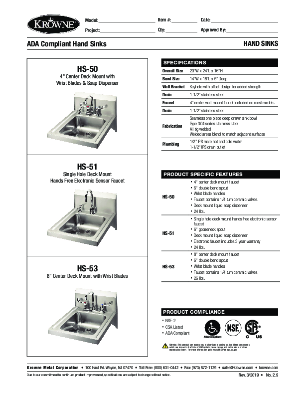 Cutsheet