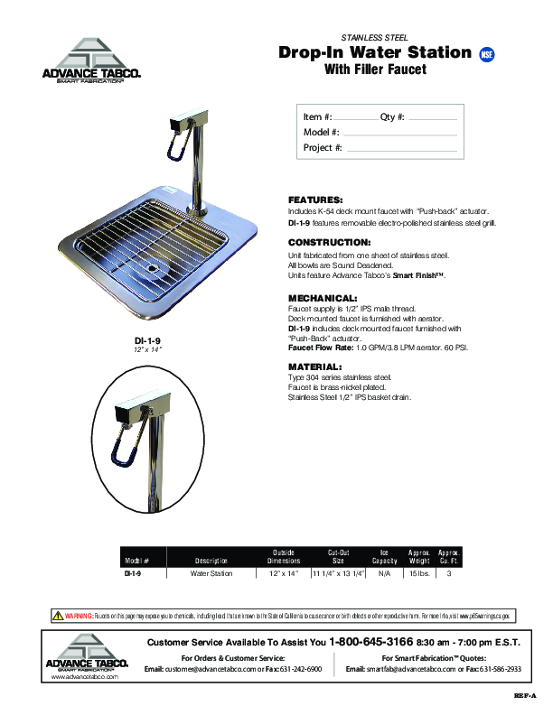 Cutsheet