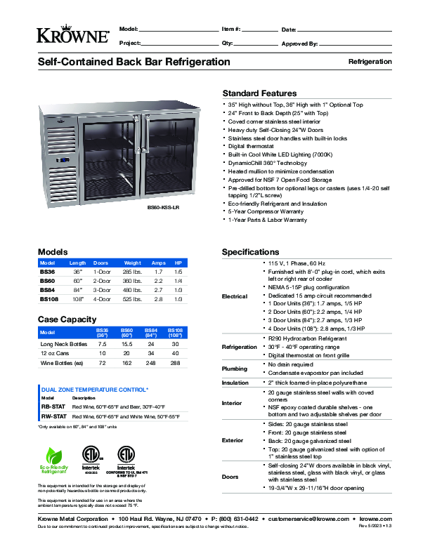 Cutsheet