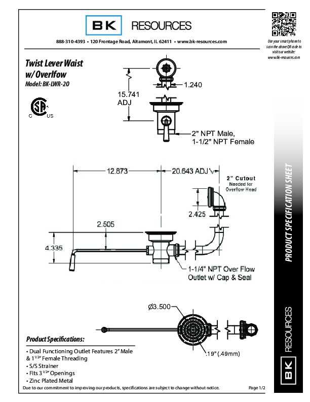 Cutsheet