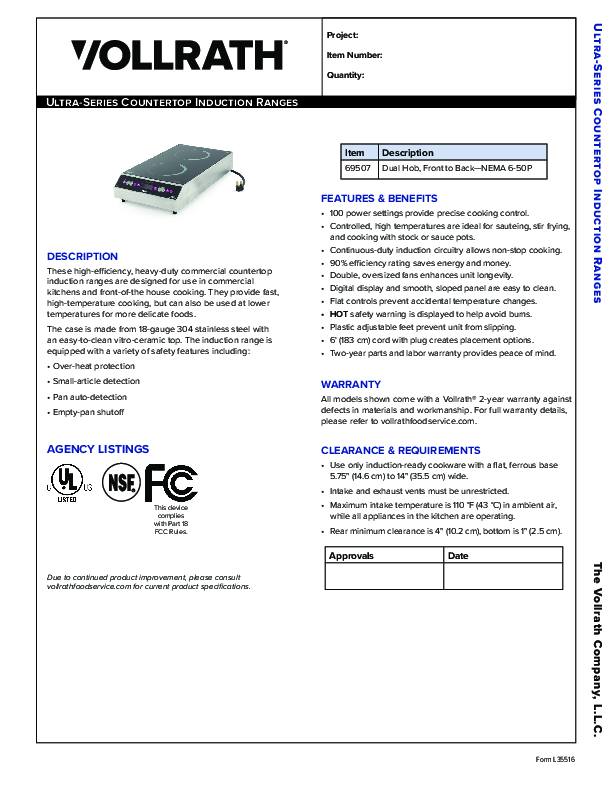 Cutsheet