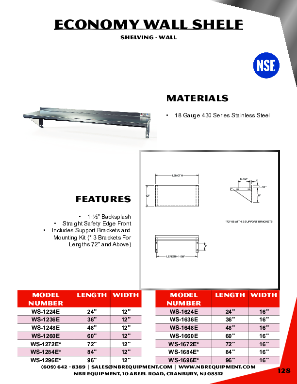 Cutsheet