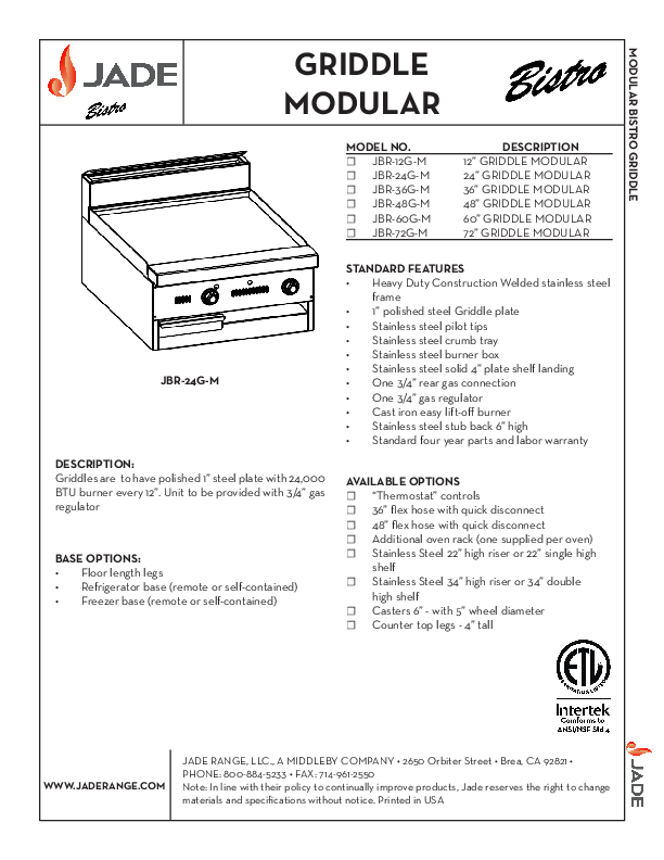 Cutsheet