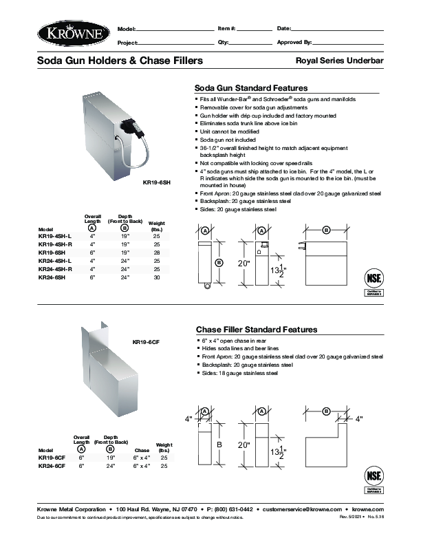 Cutsheet