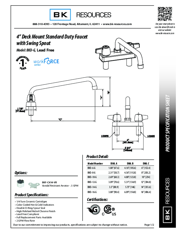 Cutsheet