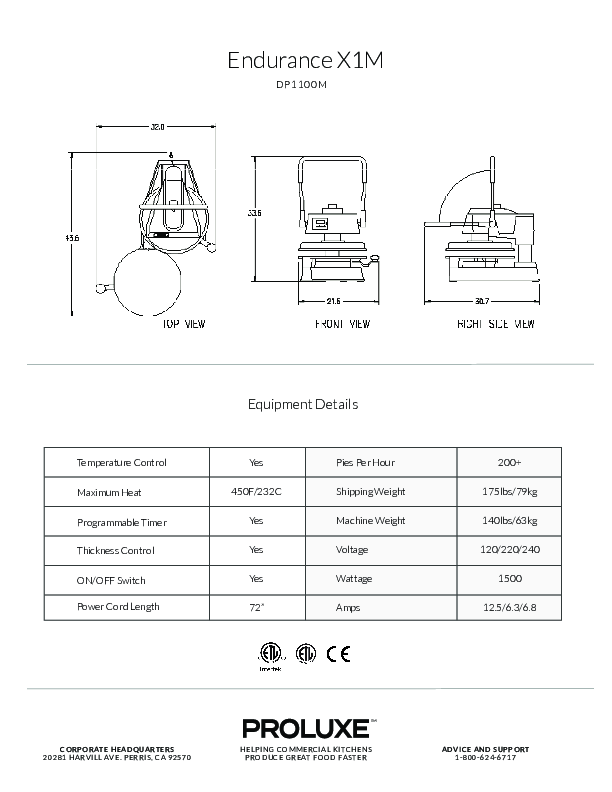 Cutsheet