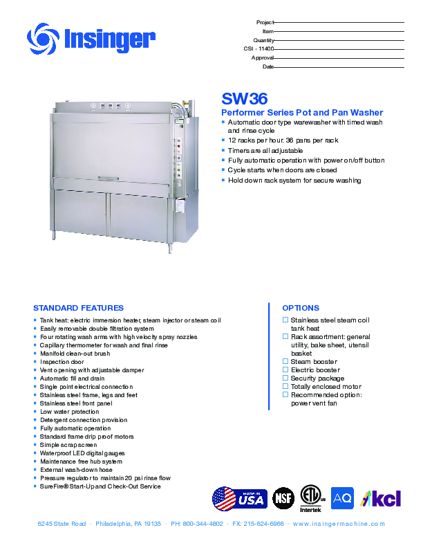 Cutsheet