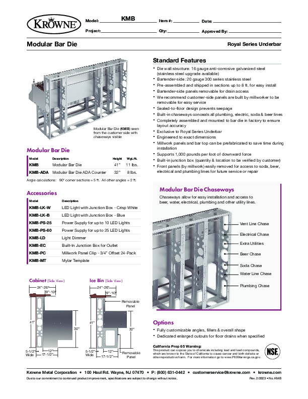 Cutsheet