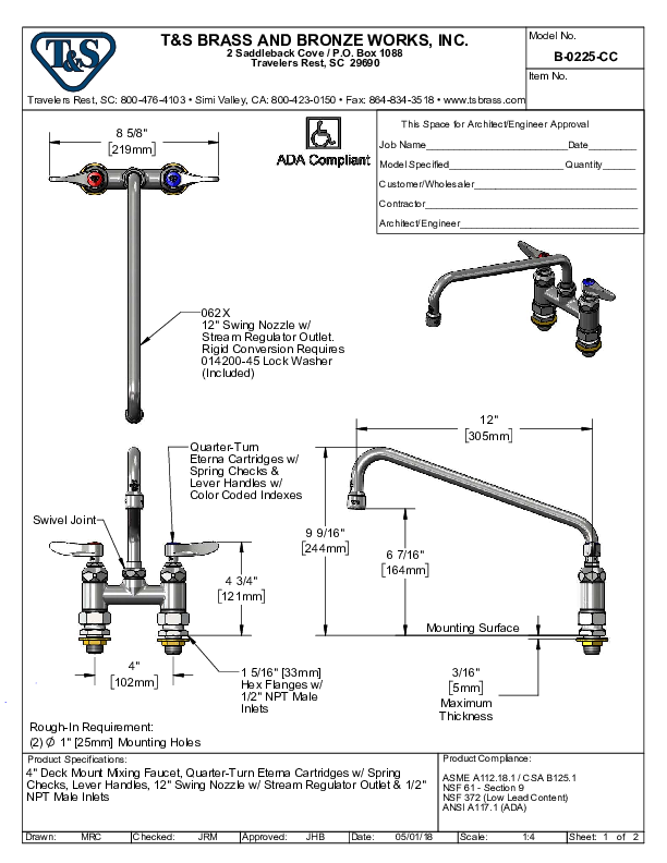 Cutsheet