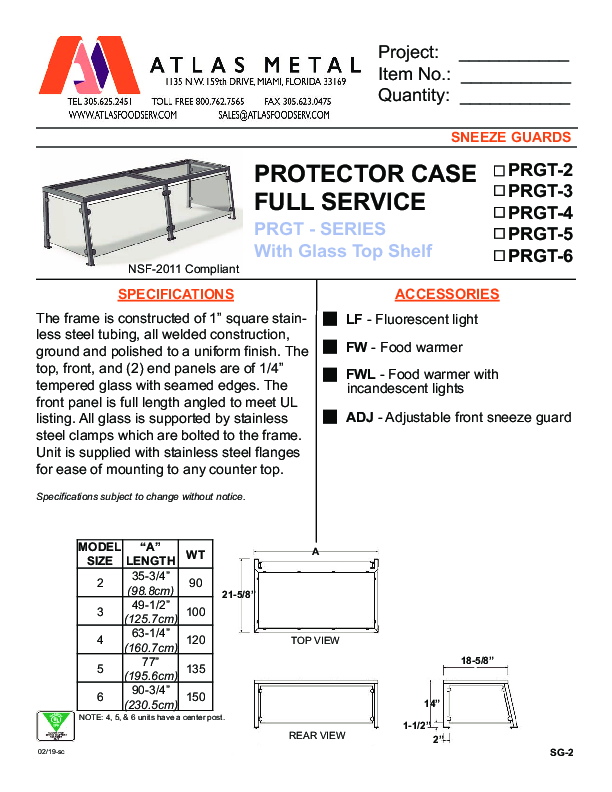 Cutsheet