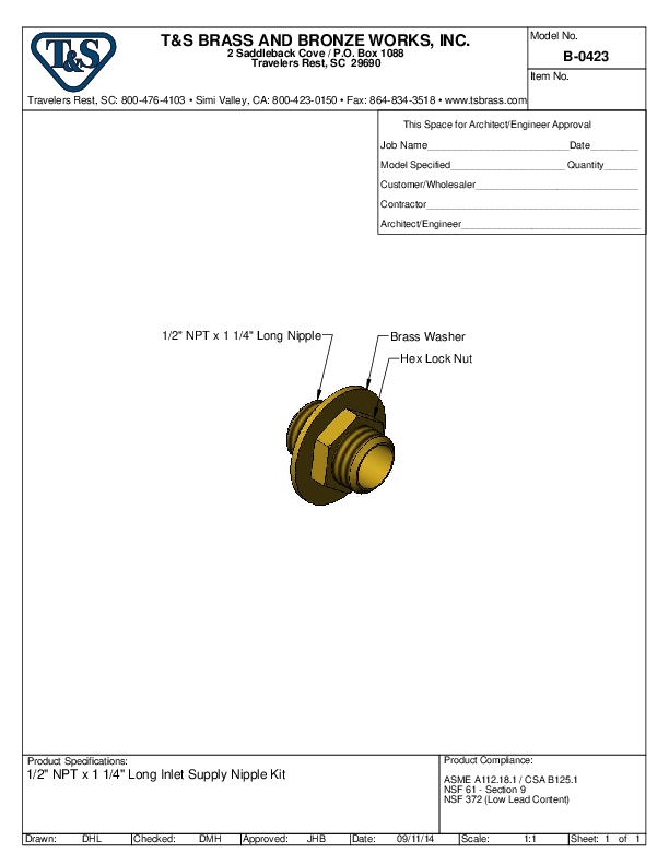 Cutsheet