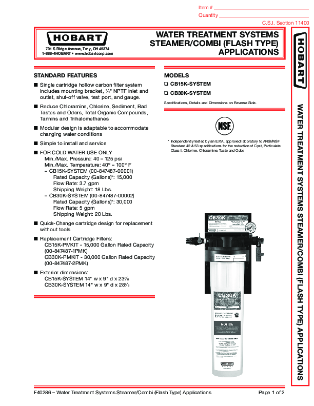 Cutsheet