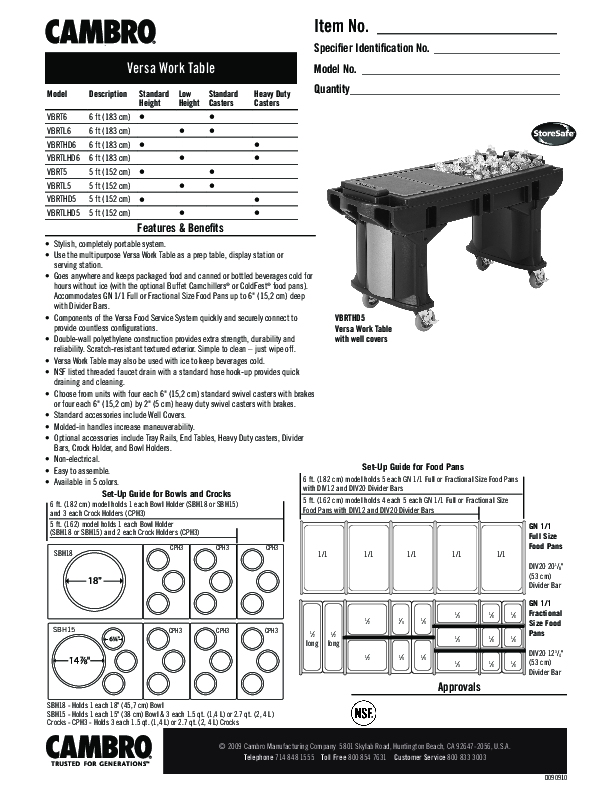 Cutsheet