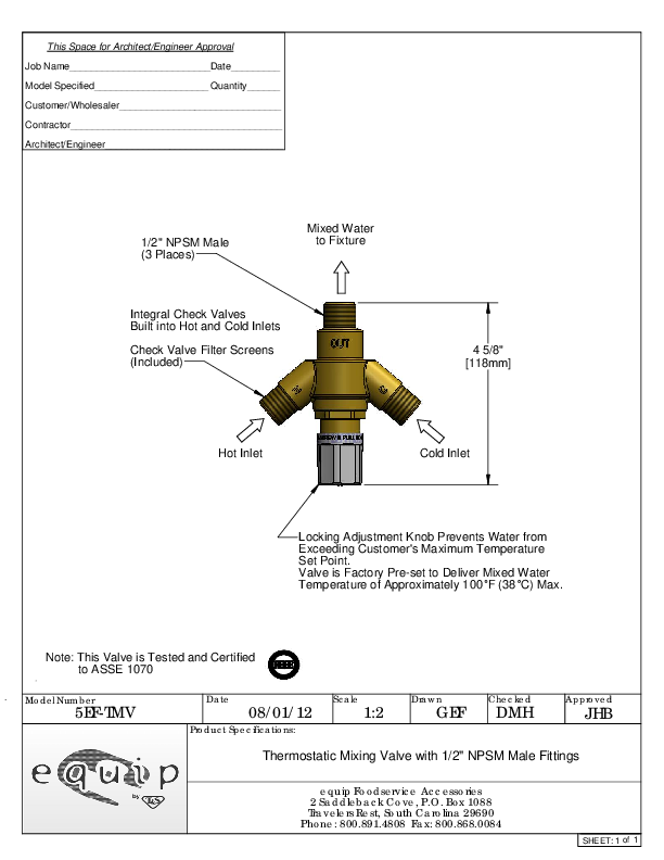 Cutsheet