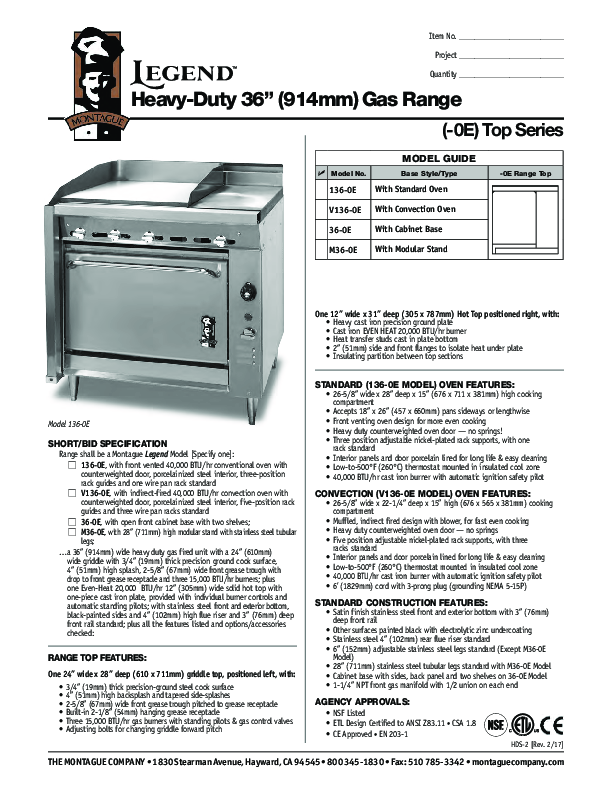 Cutsheet