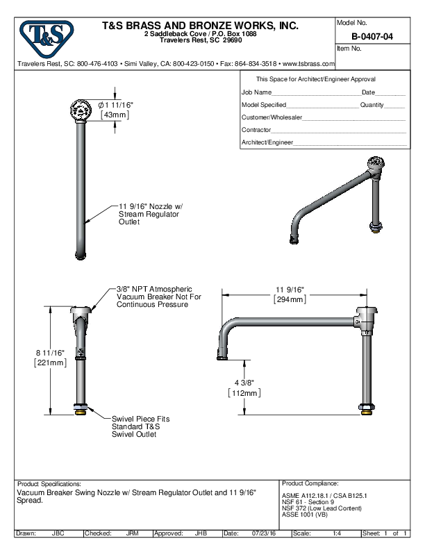 Cutsheet