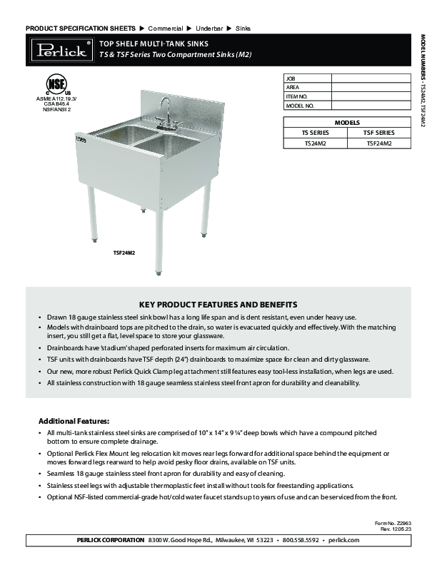 Cutsheet