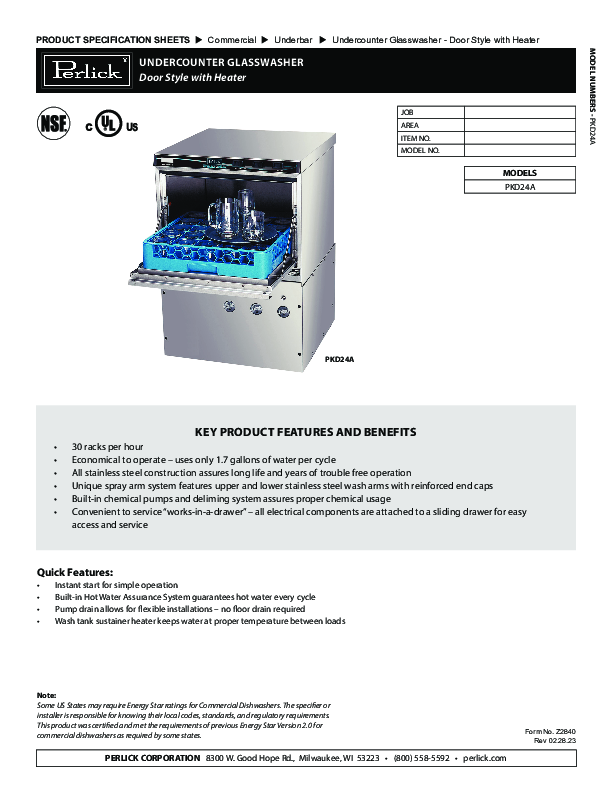 Cutsheet