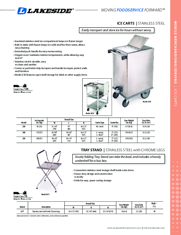 Cutsheet