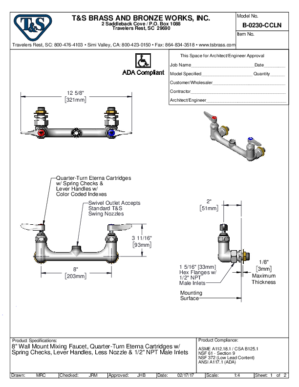 Cutsheet