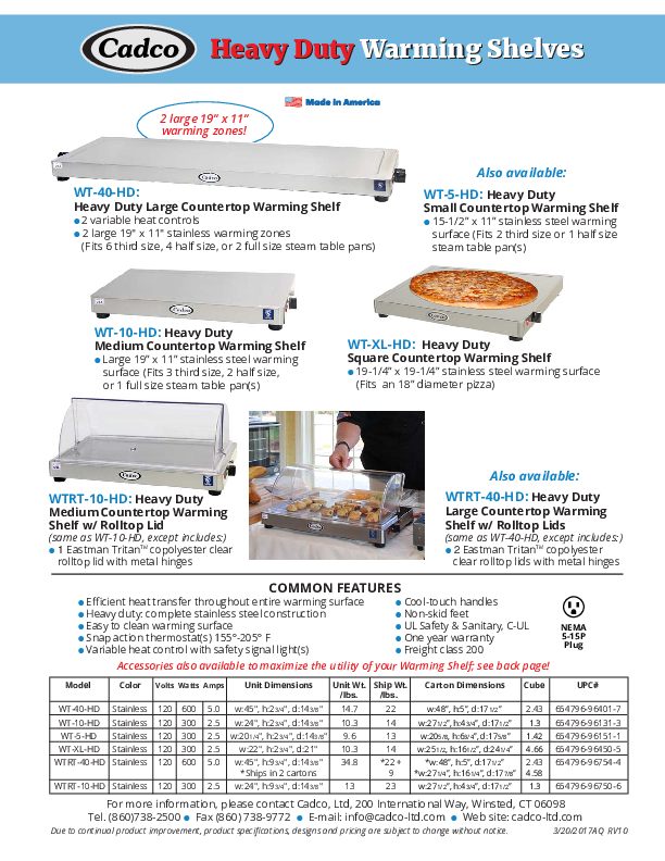 Cutsheet