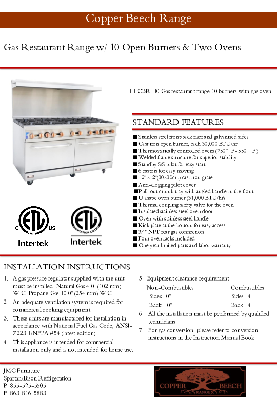 Cutsheet