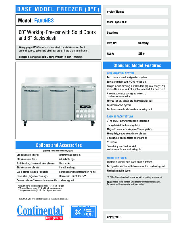 Cutsheet