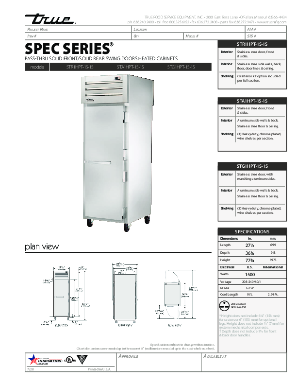 Cutsheet