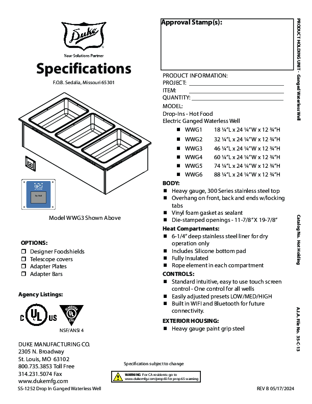 Cutsheet