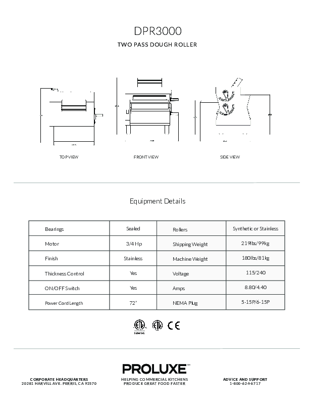 Cutsheet