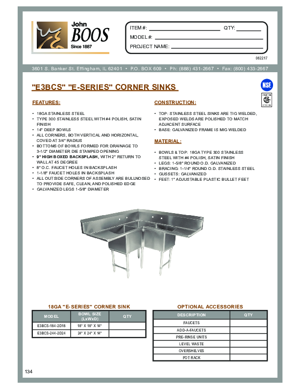 Cutsheet