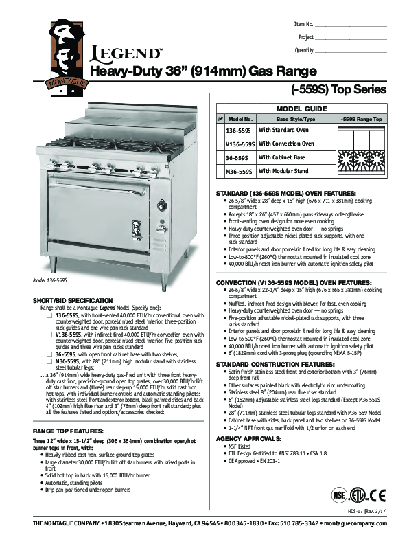 Cutsheet