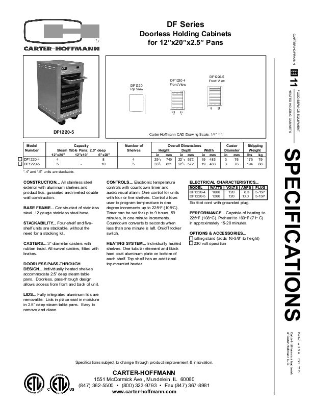 Cutsheet