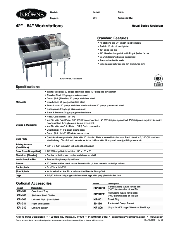 Cutsheet