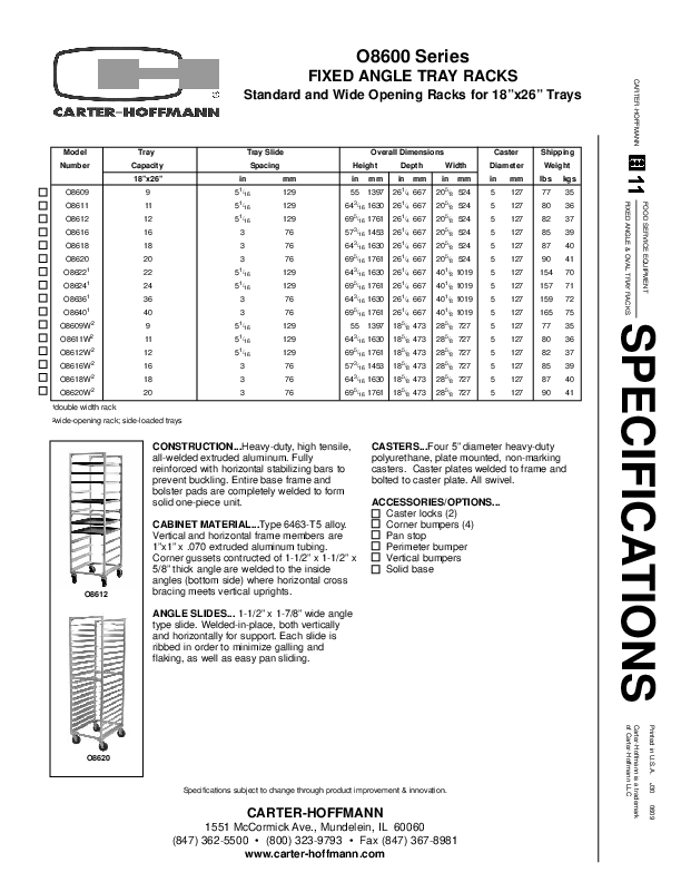 Cutsheet