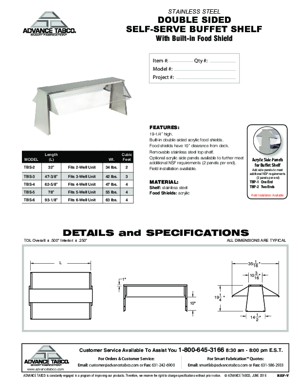 Cutsheet