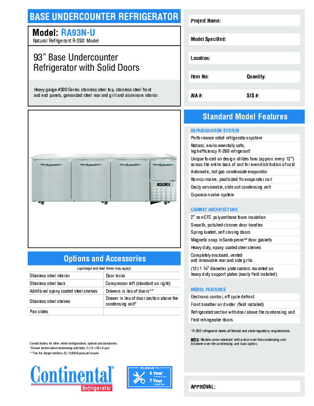 Cutsheet