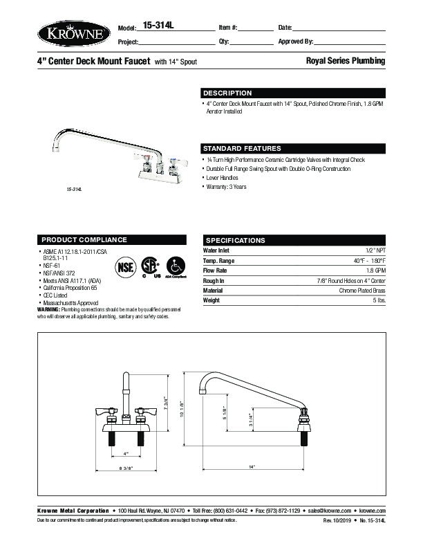 Cutsheet